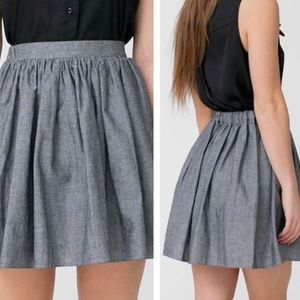 AA Chambray Circle Skirt - high waisted